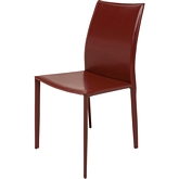 Sienna Dining Chair in Bordeaux Top Grain Leather